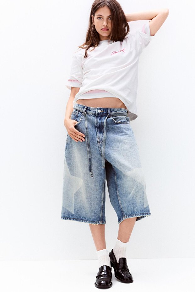 STWD bağcıklı t-shirt - 1