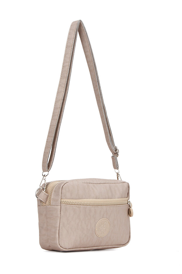 Daily Three-Compartment Women's Shoulder Bag with Cross Strap