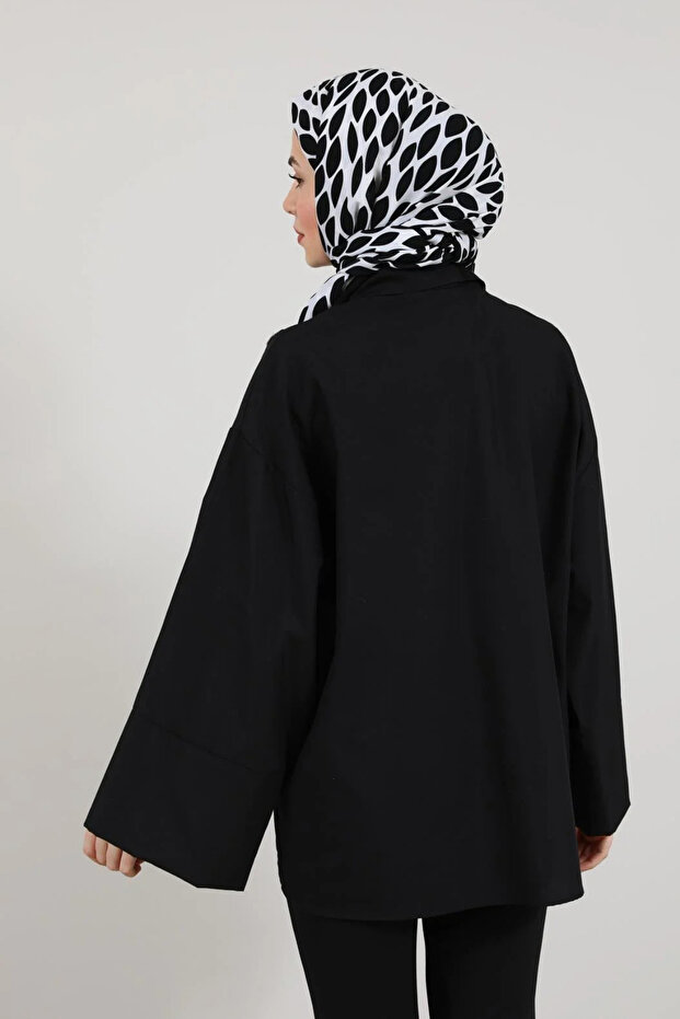 Çiçek İşlemeli Gömlek - 3