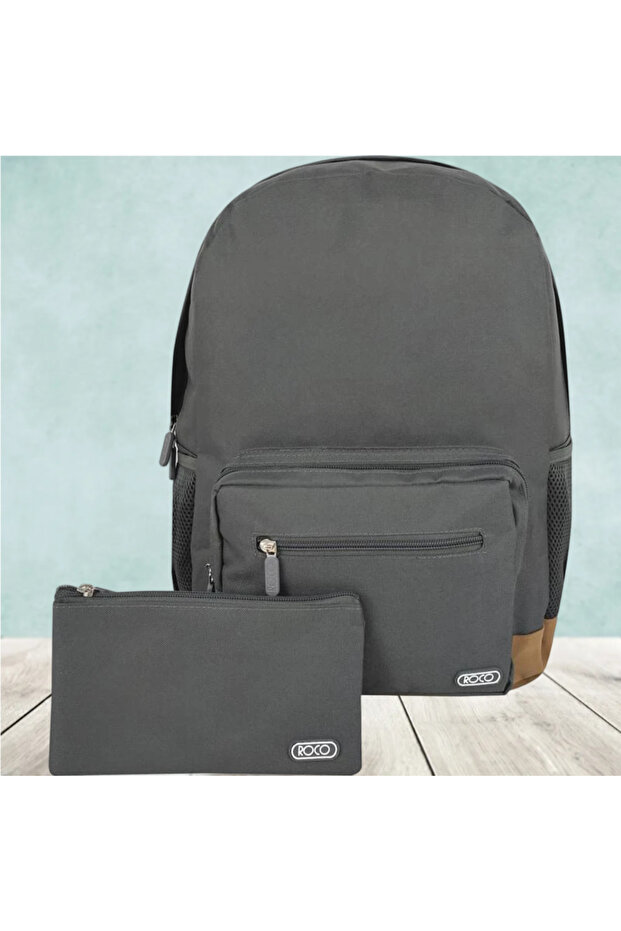 Basic Classic Backpack with Accessory - 1