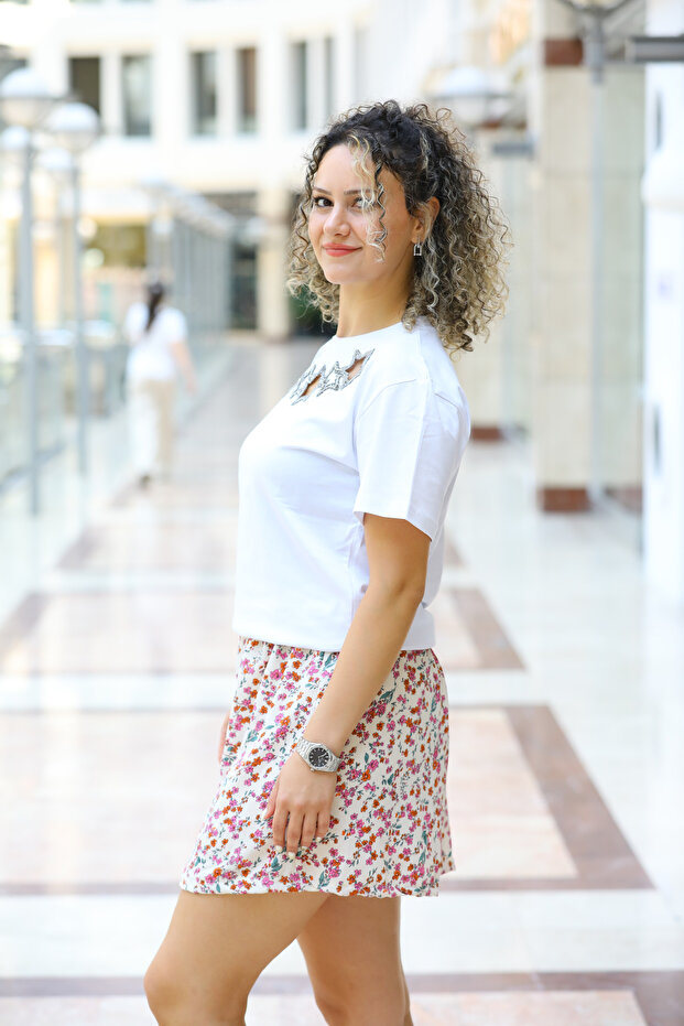 KADIN SALAŞ VİSKON ŞORT - 5