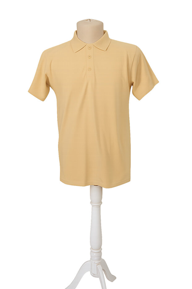 Erkek Regular Fit Polo Yaka Taş Basic Tişört