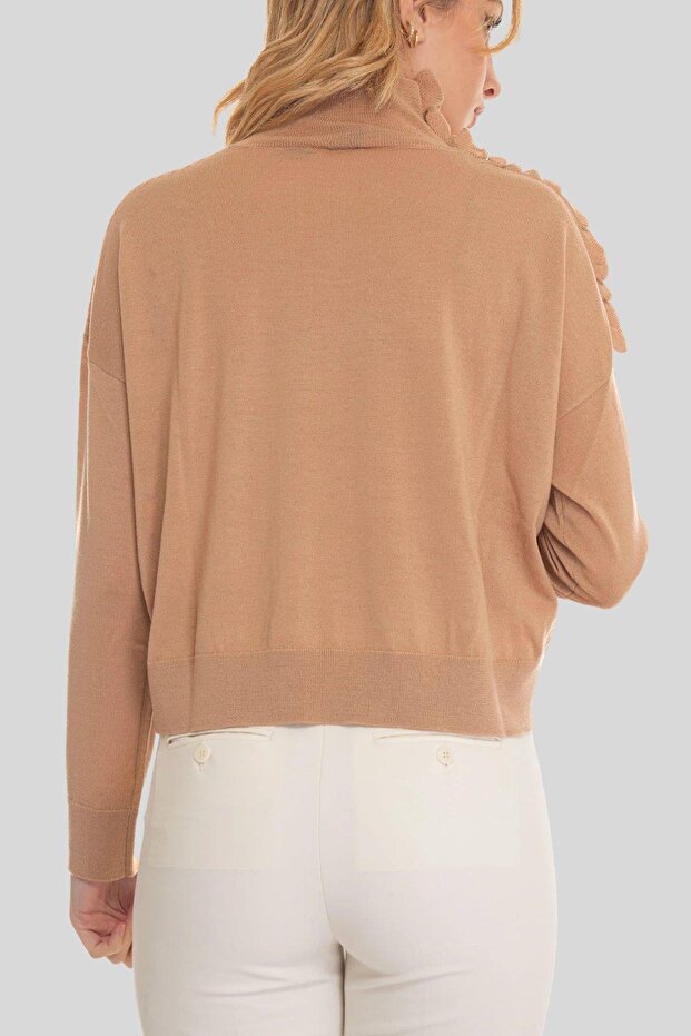 Kadın Kazak Bej - 3