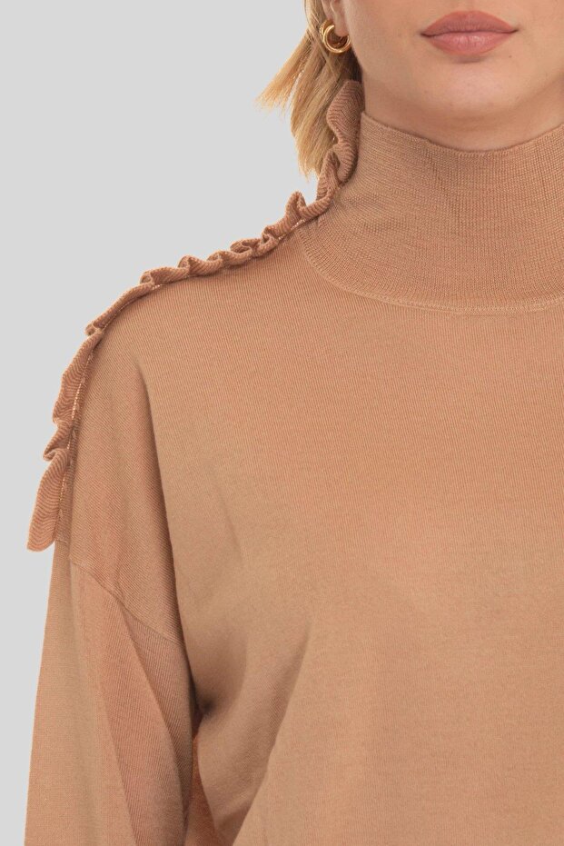 Kadın Kazak Bej - 5