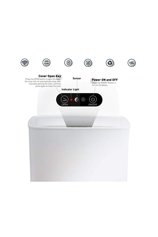 Automatic trash bin with sensor, Victronic, 14L - 3