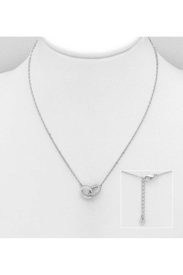 Double Charm Silver Necklace - 4