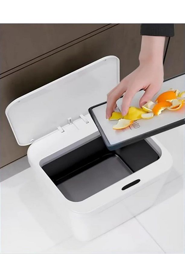 18 Litre Sensörlü Otomatik Çöp Kovası Ofis Mutfak Banyo Balkon Çöp Kovası - 6