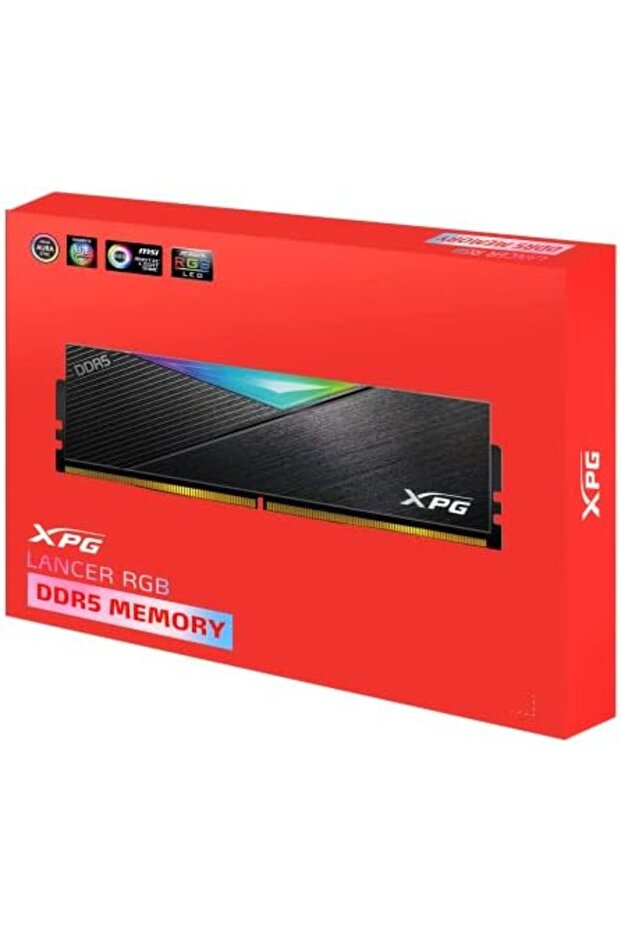 مجموعة ذاكرة سطح المكتب Lancer RGB DDR5 5200 ميجاهرتز 32 جيجابايت (2 × 16 جيجابايت) AX5U5200C3816G-DCLABK - 5