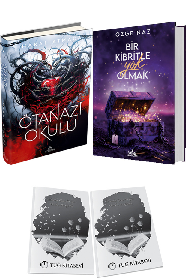 Ötanazi Okulu 4-Volumes Sets and Bir Kibritle Yok Olmak 3-Volumes Sets + Gift