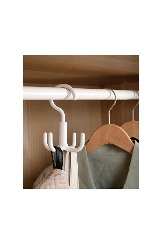Rotating hook hanger with 4 hooks, rotating hanger - 1