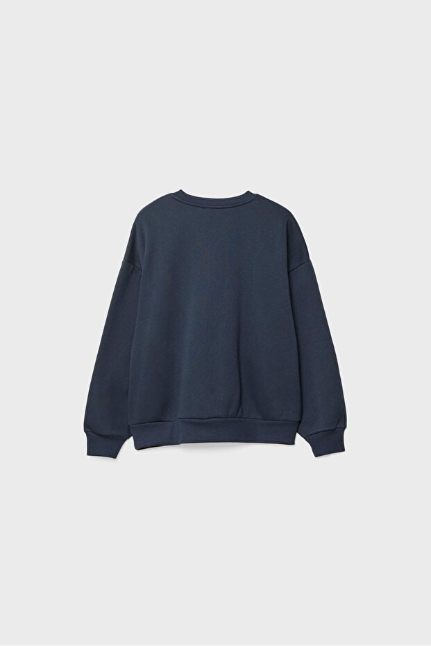 London işlemeli sweatshirt - 6