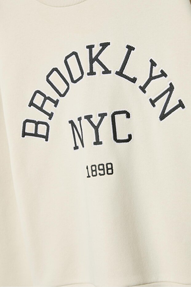 Nakışlı sweatshirt - 8