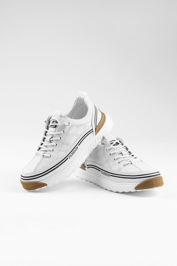 TRAF AİR TABAN DERİ ERKEK SNEAKER AYAKKABI - 3