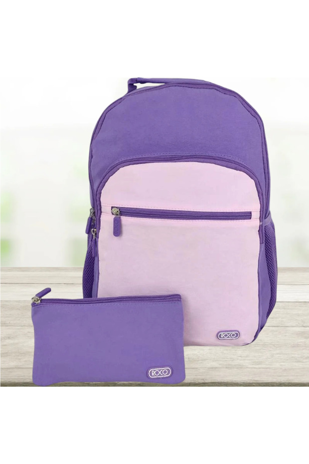 Basic Classic Backpack with Accessory - 1