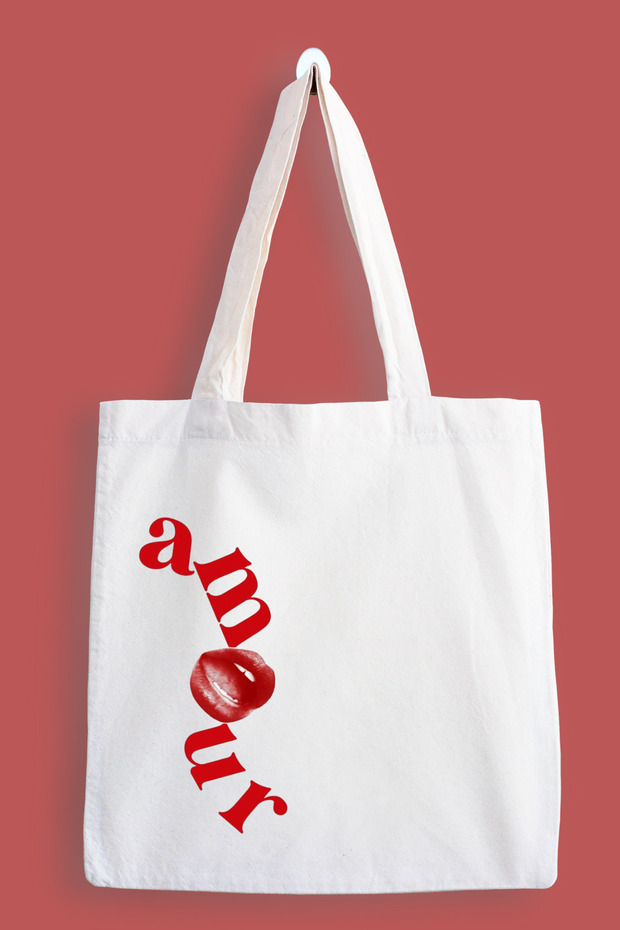 Amour Waterproof Printed Cloth Bag, Tote Bag