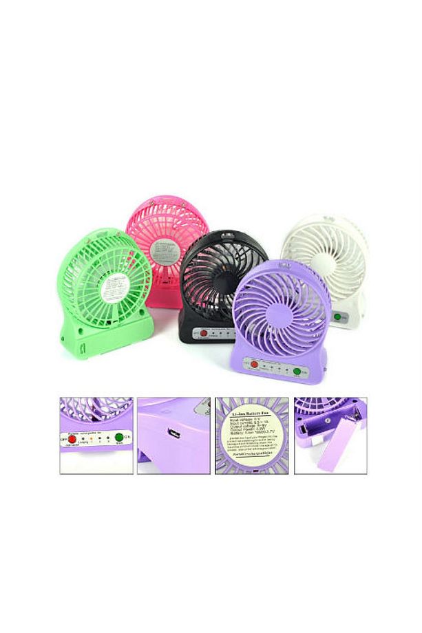 Şarjlı Taşınabilir Mini Fan - Vantilatör - 4