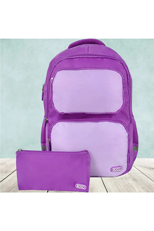 حقيبة ظهر كلاسيكية مع ملحق - 1