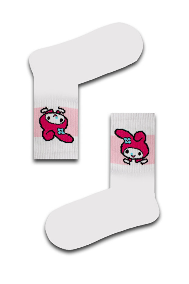 My Melody Patterned Unisex Athletic Socks