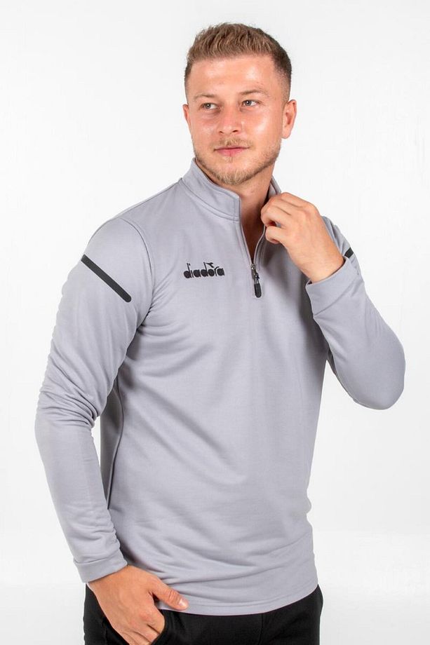 Diadora Alto 25 Antrenman Eşofmanı Tek Üst Gri - 2