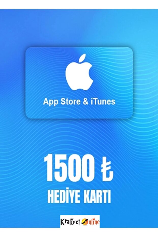 KraliyetOnline App Store- itunes 1500 TL Hediye Kartı