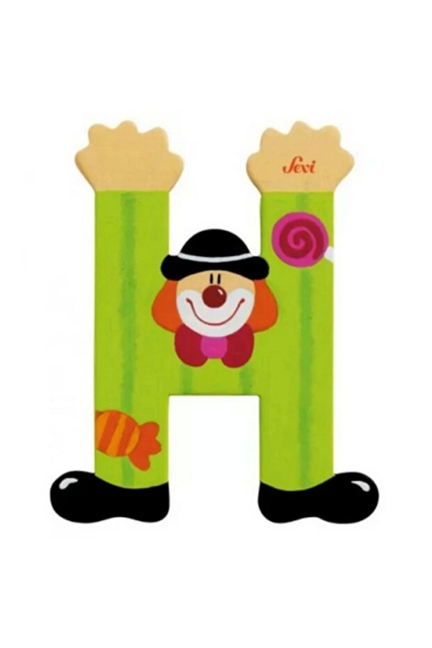 Clown Wooden Letter H