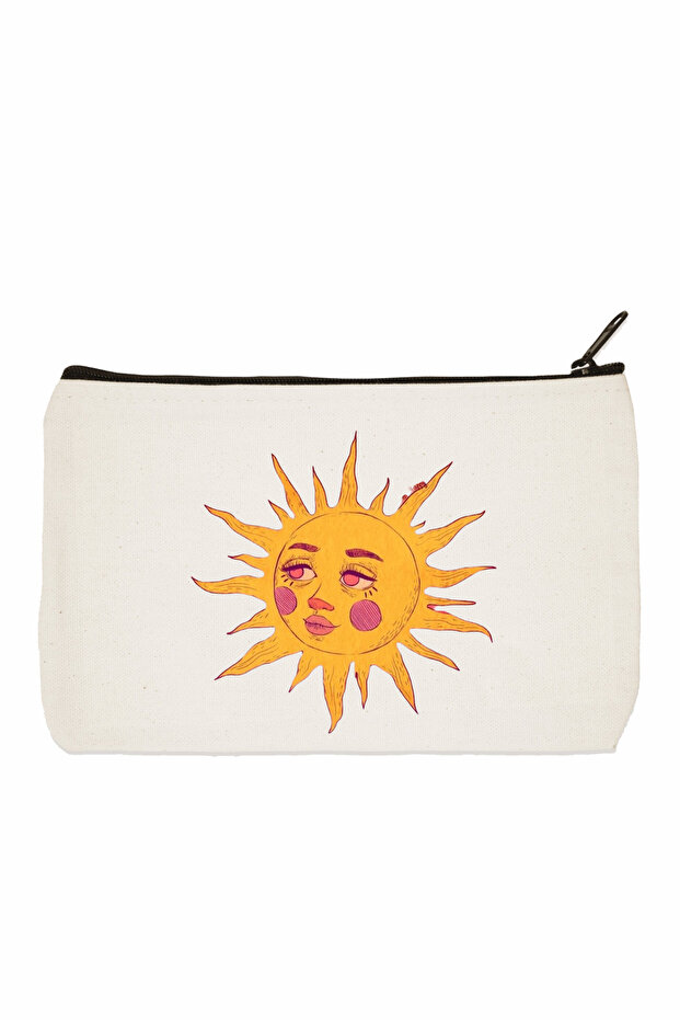 Sun Printed Makeup Bag - 1