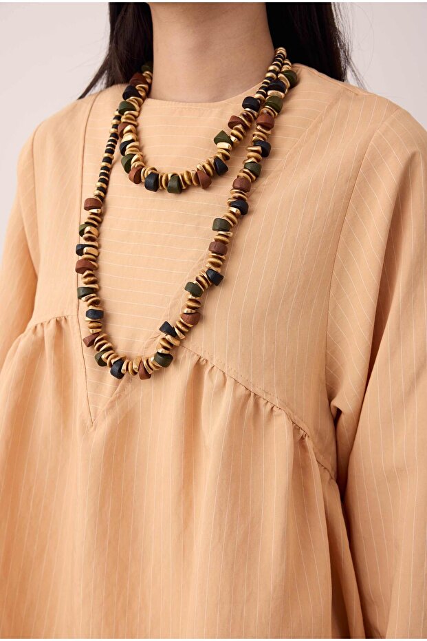 V Panama Tunik Açık Somon - 3