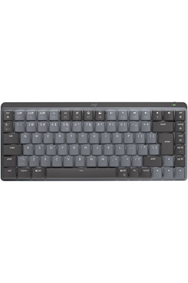 Wireless Keyboard MX Mechanical Performance Mini, Illuminated, Silent, USB, BT, US INT, Bla - 1