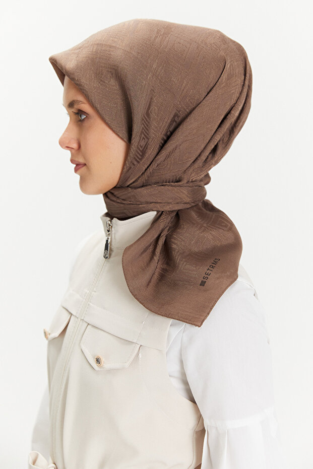 Geometrik Tasarımlı Eşarp - 3