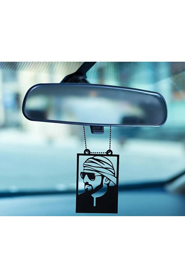 Natural Wood Car Hanging Pendant Rearview Mirror Art Ornament