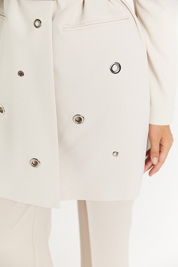 Kuşgözlü Krep Ceket - 8