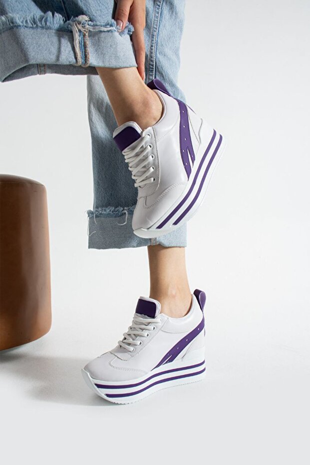 Women's Internal Hidden Heel Sneakers Height [10] cm