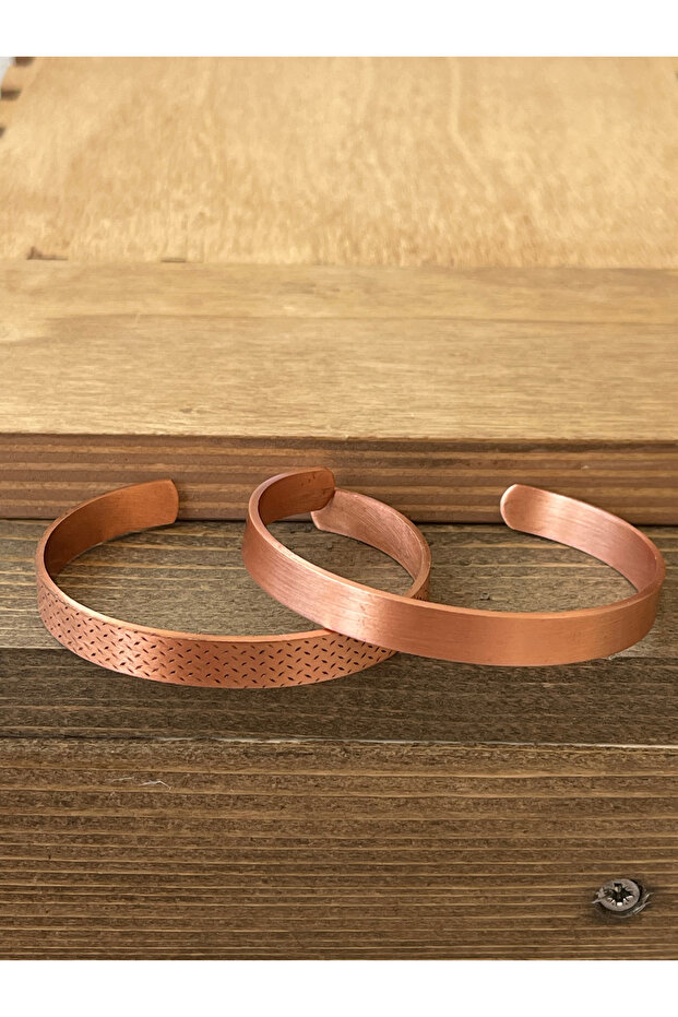 Pure copper bracelet set of 2 pure copper bracelet adjustable size