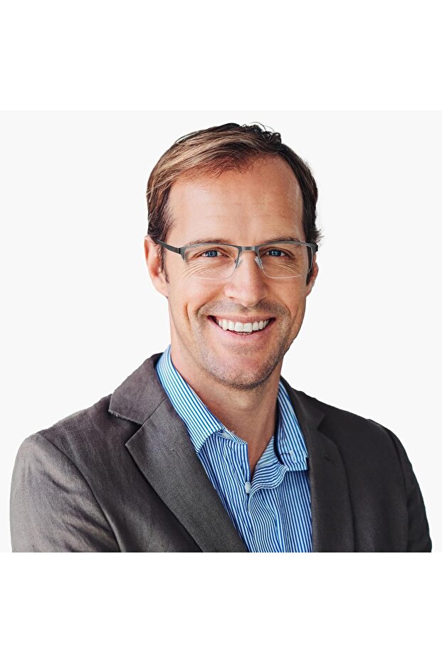 نظارات قراءة EYECEDAR للرجال، عبوة من 5 قطع، نصف إطار، مستطيل الشكل - 2