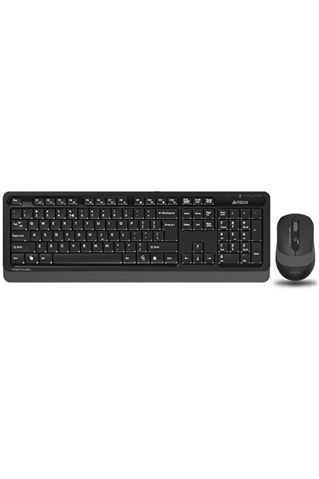 Kit Tastatură și Mouse A4tech, Fstyler FG10+FGK10, wireless, 104 taste, 2000dpi, Negru/Gri - 2