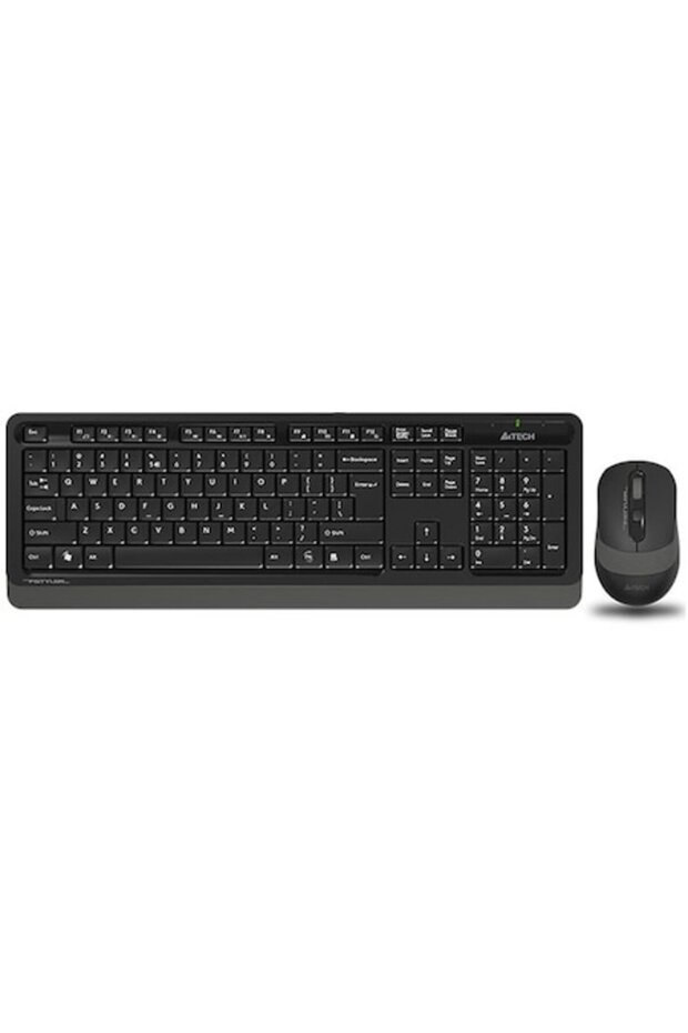 Kit Tastatură și Mouse A4tech, Fstyler FG10+FGK10, wireless, 104 taste, 2000dpi, Negru/Gri - 1