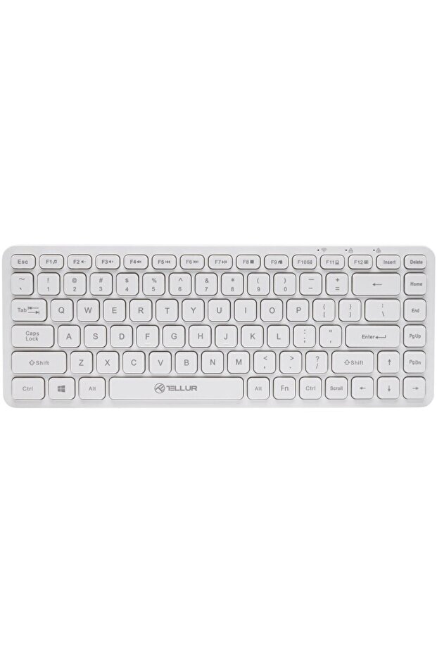 Wireless Keyboard, Mini, White - 4