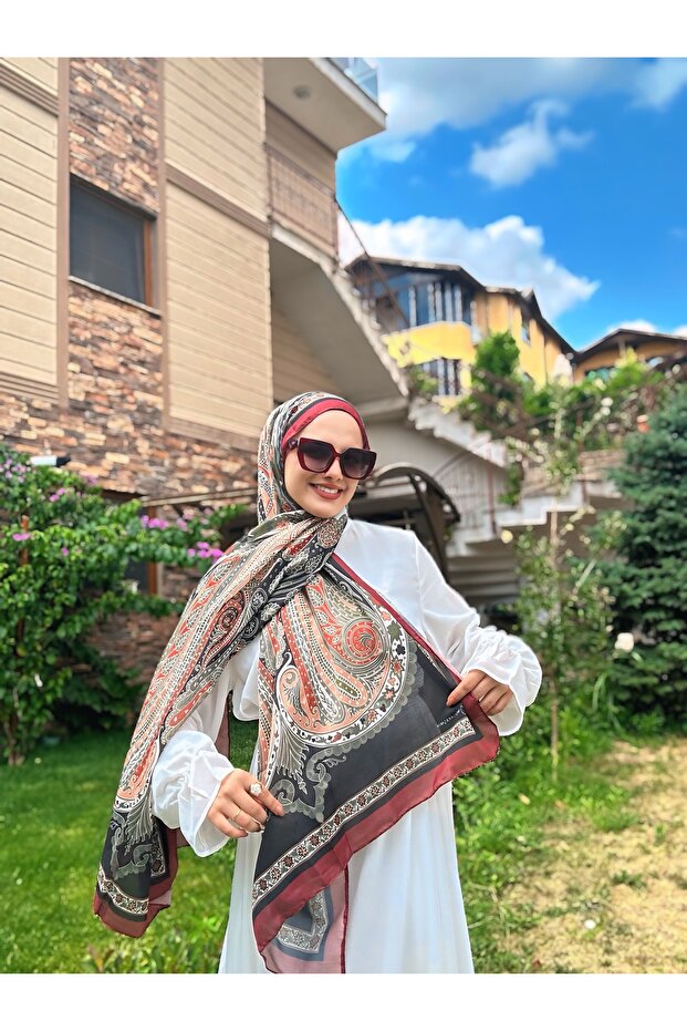 بلاط شال بنمط عرقي مزهر - 2