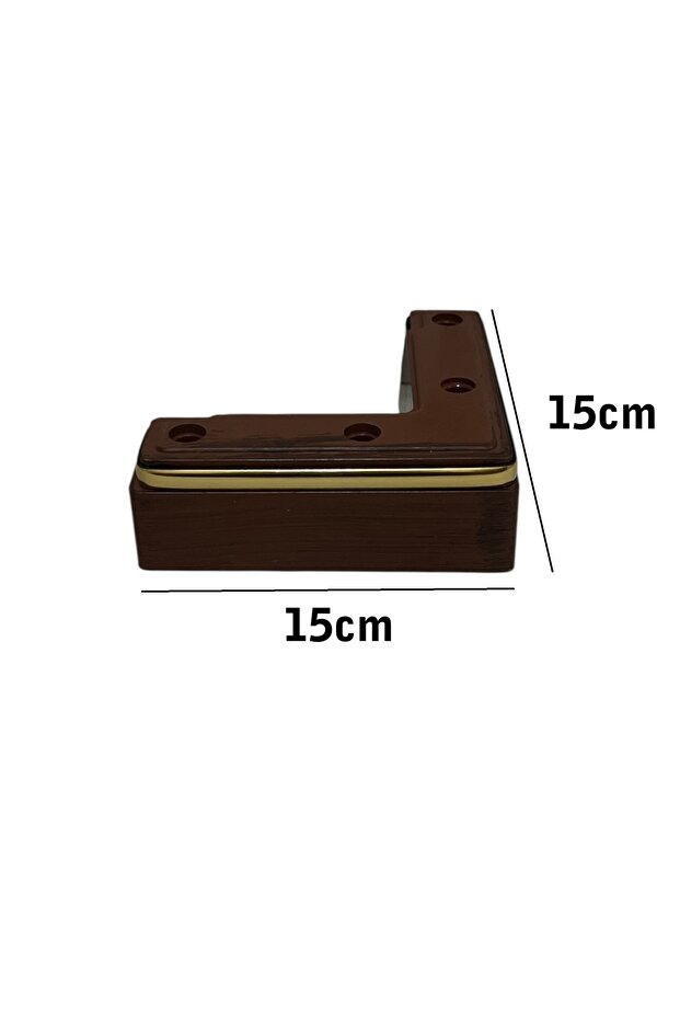 Kanepe Koltuk Tv Ünitesi Konsol Yükseltme L Model Plastik Ayak Ceviz 5cm 1 Adet - 2