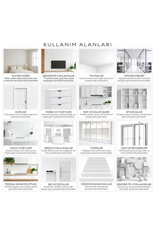 Kendinden Yapışkanlı Dalgalı 3D Efektli DIY Duvar Kağıdı, Kendinden Yapışkanlı Çok Amaçlı PVC Folyo - 8