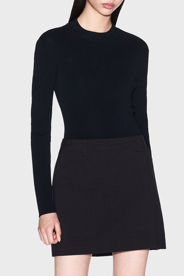 سترة بولو أساسية بقصة ضيقة وياقة دائرية من قماش قطني XW000763 AF10352 UC001