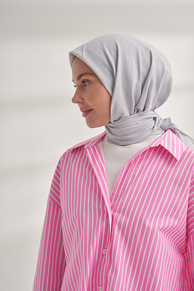 Eșarfă SEHER A PATTERN - ARGINT - 3