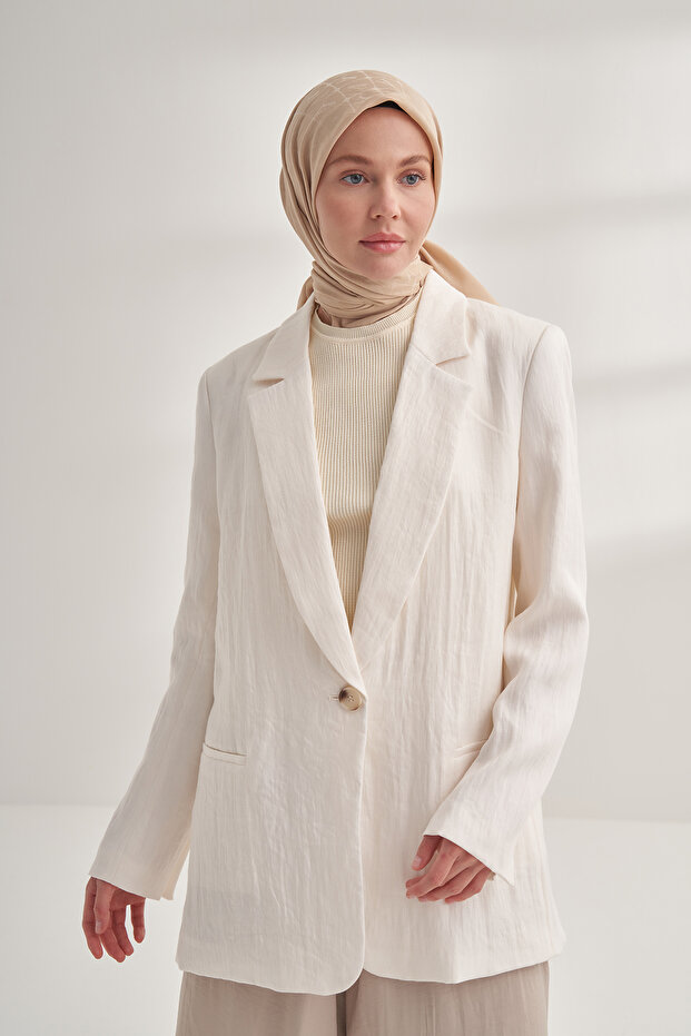 وشاح منقوش من سيهير - بيج - 2