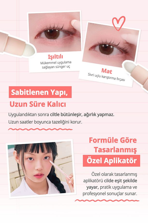 Topaklanma Yapmadan Kolayca Uygulanan Kalem Far Mood In Shade Eye Stick (P01 Icy Breeze) - 3