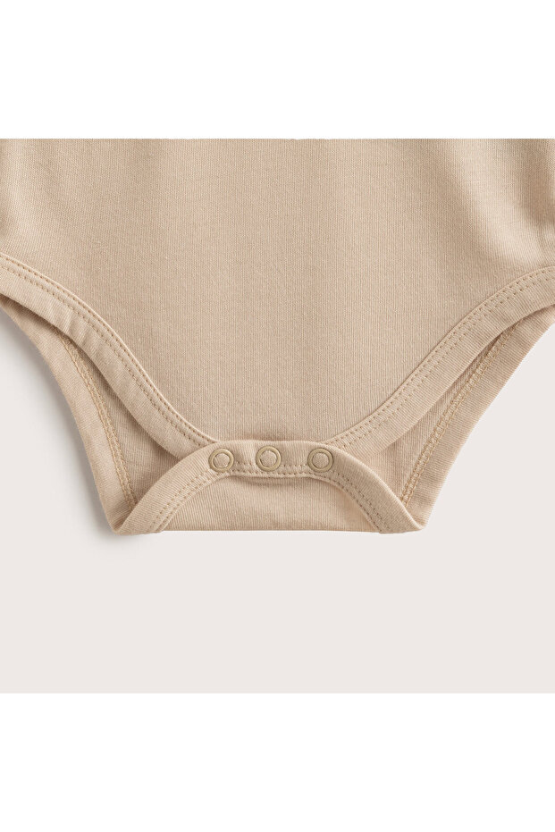 Henri Yeni Doğan 2'li Body Set Ekru/Bej - 6