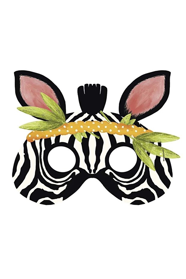 Exotic Animals Party Mask Set, - 4