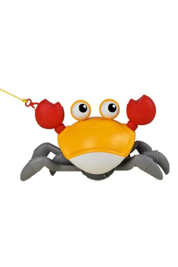 Interactive Toy Crab with Motion Sensor, Yellow - 1