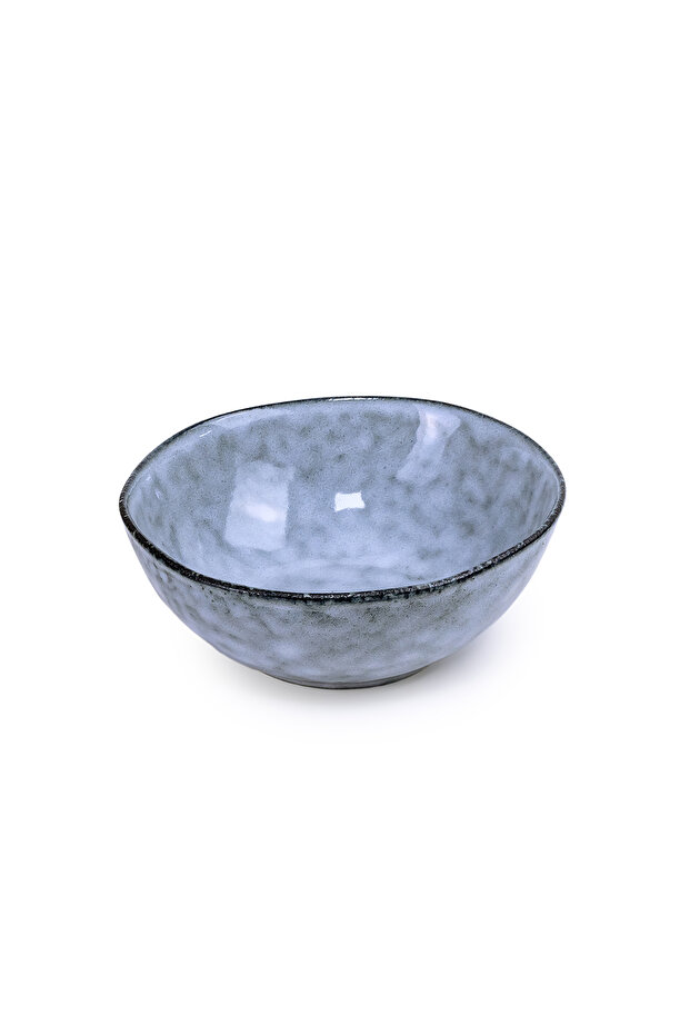 Premium Alura Stoneware Bowl - 17cm, Blue (Set of 1)