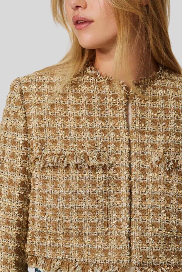 Kadın Ceket Krem - 5