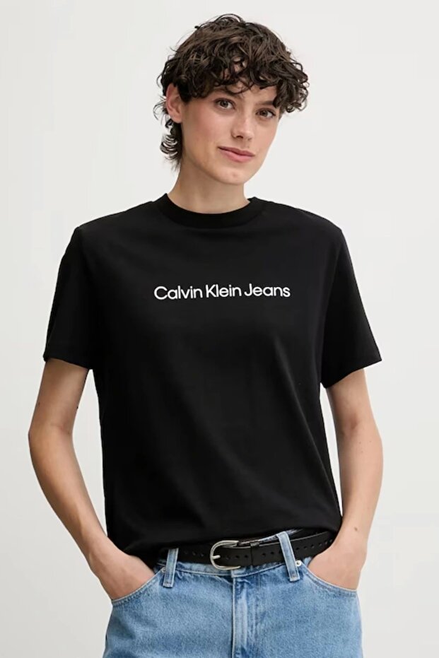 Calvin Klein Essentials Women's Black T-Shirt Lv047C912G-Ub1